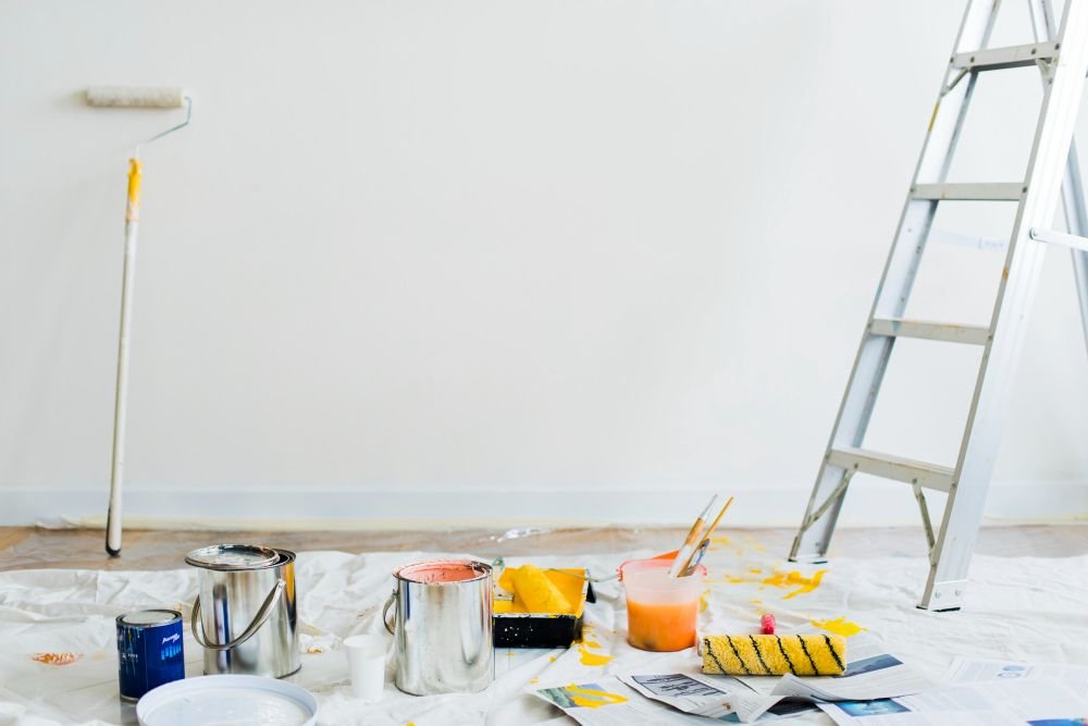 Home buckets paint floor